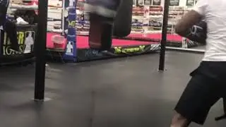 FLOYD MAYWEATHER ON THE DOUBLE END BAG