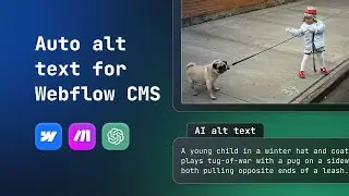 Automatic alt text for Webflow CMS images using OpenAI and Make