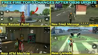 Free Fire Top 5 Changes After Ob36 Update 😲🤩