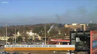 Fire breaks out at extended-stay hotel