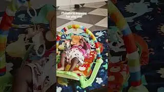 Philiana is enjoying play mat #prettylittlebaby #cutebaby #shorts #kidstoys #6monthsbaby #playmat