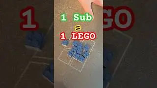 I&rsquo;m 3d printing one Lego brick for every new sub. ￼#3dprinting #maker #teen #lego #bambulab #subs
