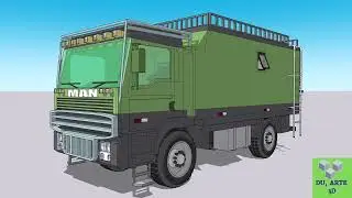 Desenho projeto 3d truck camper meu trabalho