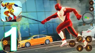 Amazing Rope Hero Crime Town Gameplay Walkthrough Part 1 (IOS/Android)