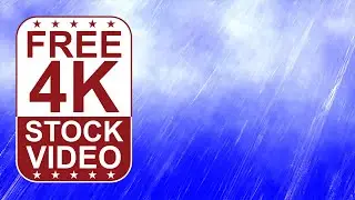 Free Stock Videos – VFX blue screen clouds and rain falling 3D animation 4K UltraHD