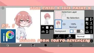 Part 1: Hinata Tachibana From Tokyo Revengers chibi art on Ibis Paint X [Speed Paint].