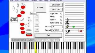 SaxTutor - Software based Saxophone Scales and Finger Chart