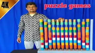 Top 10 Mast Coloring Cylinder Design Matching Game Challenge HD Videos 2026 | Puzzle 🧩🧩