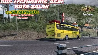 CV. SAMPAGUL BUS LEGENDARIS ASAL KOTA PADANGSIDIMPUAN | PAKET PENUH DI ATAP BUS | MAP MDEI ETS2