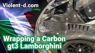 Wrapping a carbon fibre Lamborghini