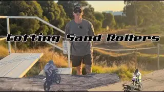 Learn how to lift the front wheel over sand rollers for a smoother ride in WA
