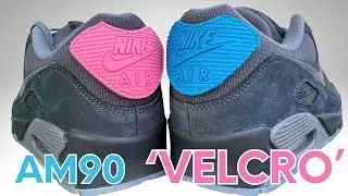 Too GIMMICKY?! Nike Air MAX 90 Velcro Patch - Anthracite - AM90 OF THE YEAR...#airmax90 #onfeet