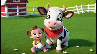 🐮 Baby Cow Says Moo Moo Moo | 3D Animated Farm Song for Kids on YouTube