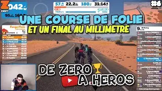COURSE ZWIFT - UNE FIN DE COURSE INCROYABLE (Ca se joue au millim&egrave;tre) avec la ZDN en FORCE ! #6
