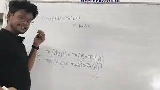 Trace of a Matrix, for jee mains and advanced 