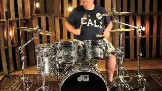 DW Drum Collectors Black Galaxy With Chrome Hardware