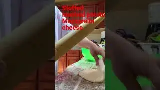ASMR || Flat Bread Stuffed Mashed Potato Mozarella cheese #shorts#viral#asmrfood