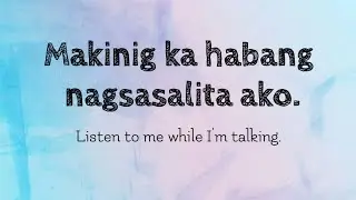 WHILE: English-Tagalog Sentences