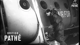 Helicopter Flown To Arctic Radar Station (1956)
