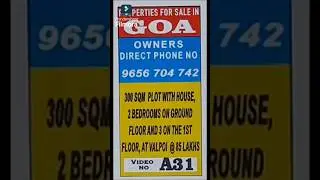 PLOT WITH HOUSE  FOR SALE AT VALPOI