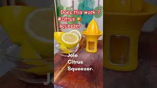 Trying Joie lemon Squeezer 🍋#ARam