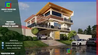 Three Storey Residential Building Permit Plans | Building Permit PH