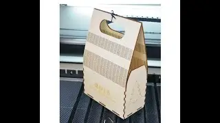 4mm Sperrholz - Geschenktasche - Lasergravur & Laserschneidemaschine - Co2 Laser