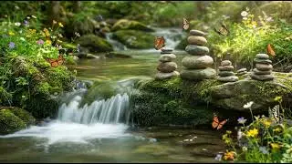 Relaxing music, Rain sounds, Gentle, Soothing music, Water drop sound, Background music, Ocean waves