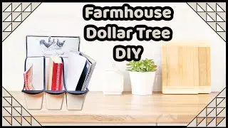 Dollar Tree DIY Enamel Farmhouse Kitchen Decor | Organization Ideas | CookBook Holder | Easy DIYs