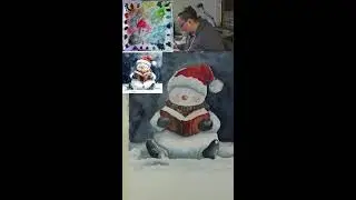 Watercolor Wizardry In-Studio Hang Out - Livestream Real Time Snowman Watercolor Painting