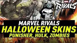 Marvel Rivals Halloween Character Skins | CAP WOLF, FRANKEN PUNISHER Marvel Zombies  #marvelrivals