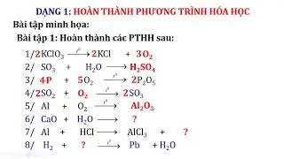 MỘT SỐ DẠNG BÀI TẬP CƠ BẢN  - HÓA HỌC 8 (PHẦN 1)