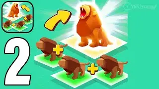 Merge Animal Defense - Gameplay Satisfying Part 2 Tutorial Defense (Android,iOS)