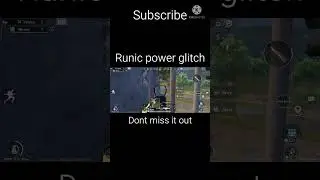Runic power glitch 0.1%people know/ Runic power is back bgmi#shorts#bgmi#status#pubgmobile