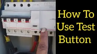 MCCB/RCCB✅ टेस्ट बटन का क्या उपयोग होता है/How to use test button 🔘 