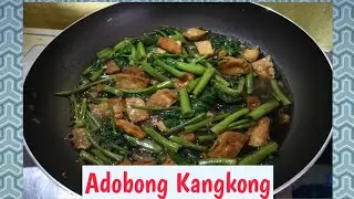 Adobong Kangkong With Tofu *Easy Self Learning Cooking*
