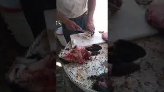 Preparación de la panza de borrego