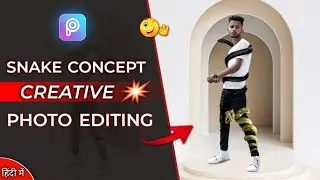Creative Snake photo editing tutorial in Picsart || like vijay mahar