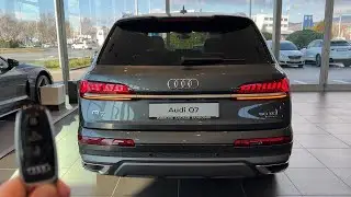 Audi Q7 2022 &mdash; сумасшедшие светодиодные фары Matrix, цифровая кабина и виды (S Line 50 TDI)