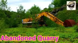 ABANDONED ENDON QUARRY - Found Excavators and Trucks - Exploring Places UK