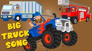 Big Ol' Truck Music Video for Kids | Handyman Hal Fire Trucks, Monster Trucks, and Gargbe Trucks