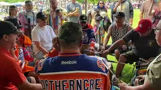 Northern Cree, live at the St Mary&rsquo;s powwow 2025. Blanket dance