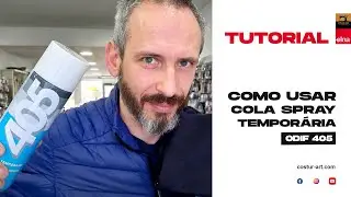 Como fazer bordado em camisola usando cola spray tempor&aacute;ria ODIF 405