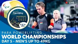 Para Powerlifting | Men's Up to 49kg | Day 5 | World Championships | Cairo 2025