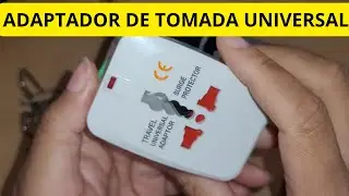 adaptador de tomada universal com prote&ccedil;&atilde;o contra surto el&eacute;trico bivolt