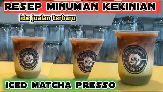 Resep minuman matcha espresso fusion|| matcha espresso ||Starbuck coffee menu