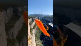 Airbag Launch Gone WILD&mdash;He Gets Shot Into the Canyon! 😳