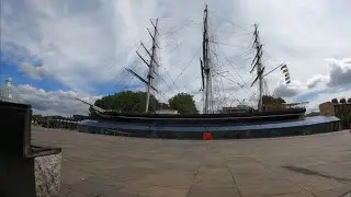 vlog at Cutty Sark British&nbsp;clipper&nbsp;ship London 10th July 2023