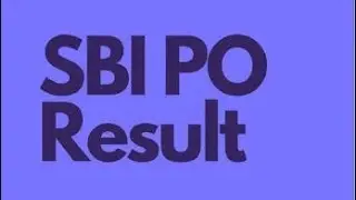 sbi Po result 2022