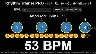 53 BPM_Random Combinations Of Values #3 (quarters, eighths, sixteenths and quintuplets)